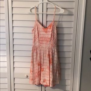 🌸 Socialite Tie Dye Coral Layered Sundress